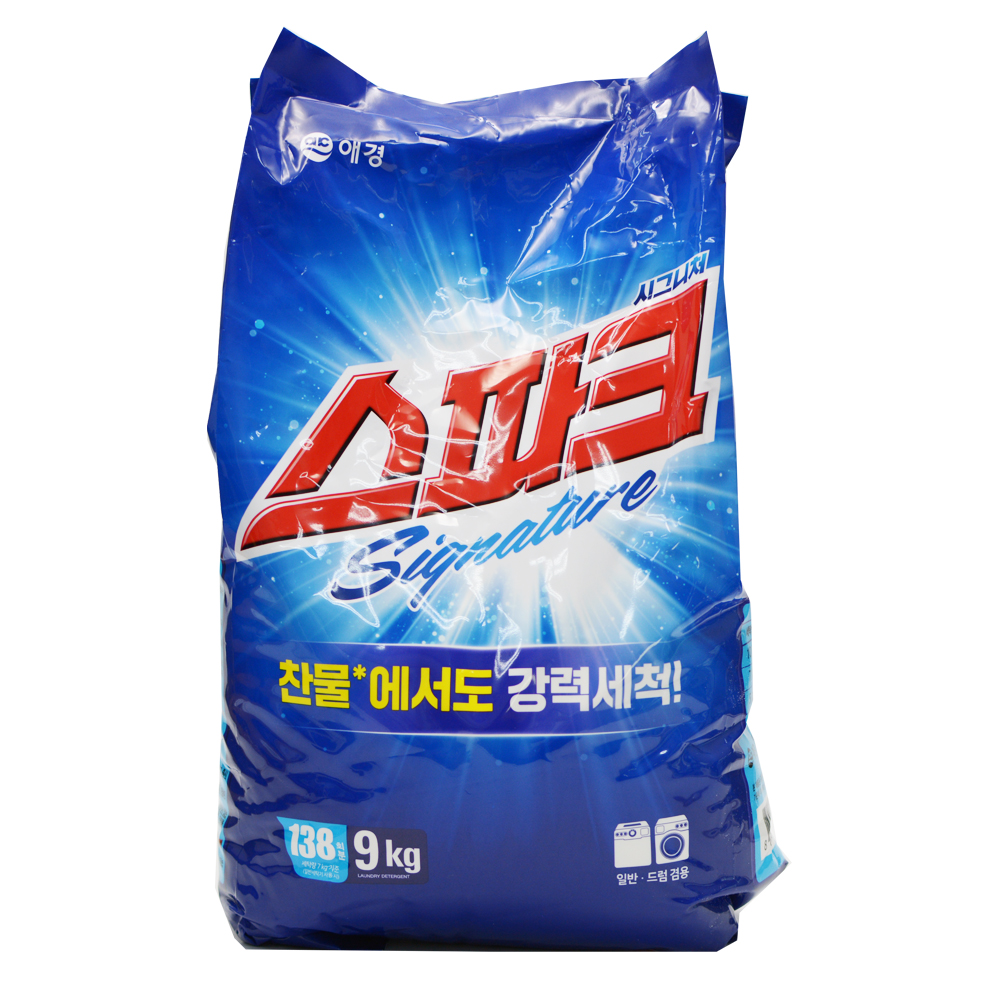 스파크 시그니처 찬물 베이킹소다 세탁세제 9kg