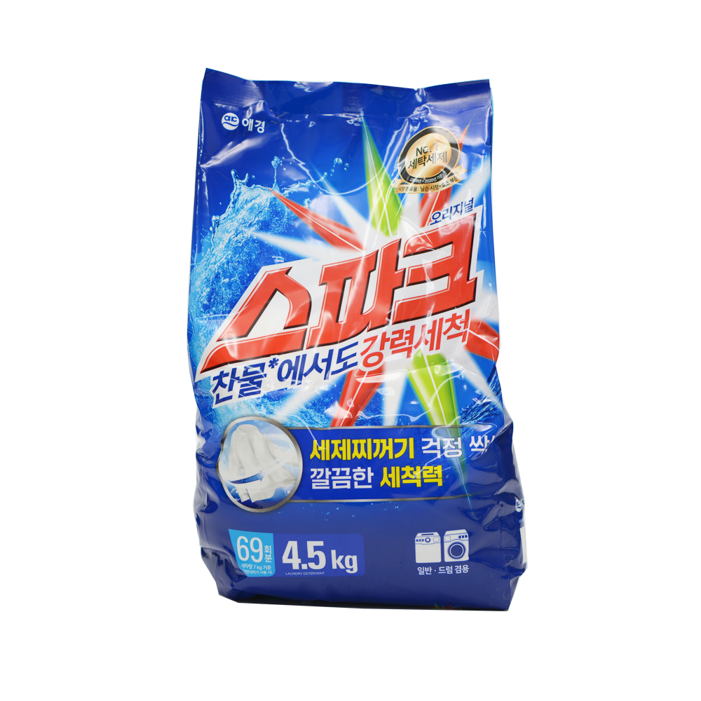 스파크 오리지널 찬물 세탁세제 드럼겸용 4.5kg 리필