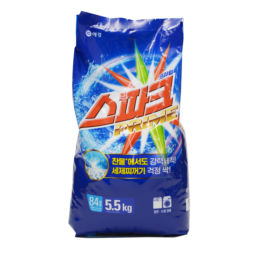 스파크 프라임 찬물 세탁세제 드럼겸용 5.5kg 리필
