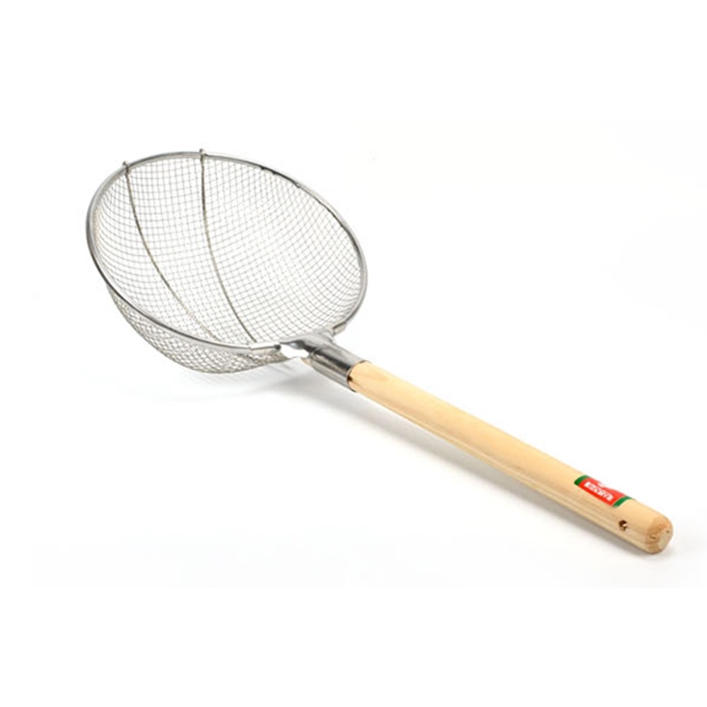 업소용 스텐 나무손잡이 건지기 특1호 35cm