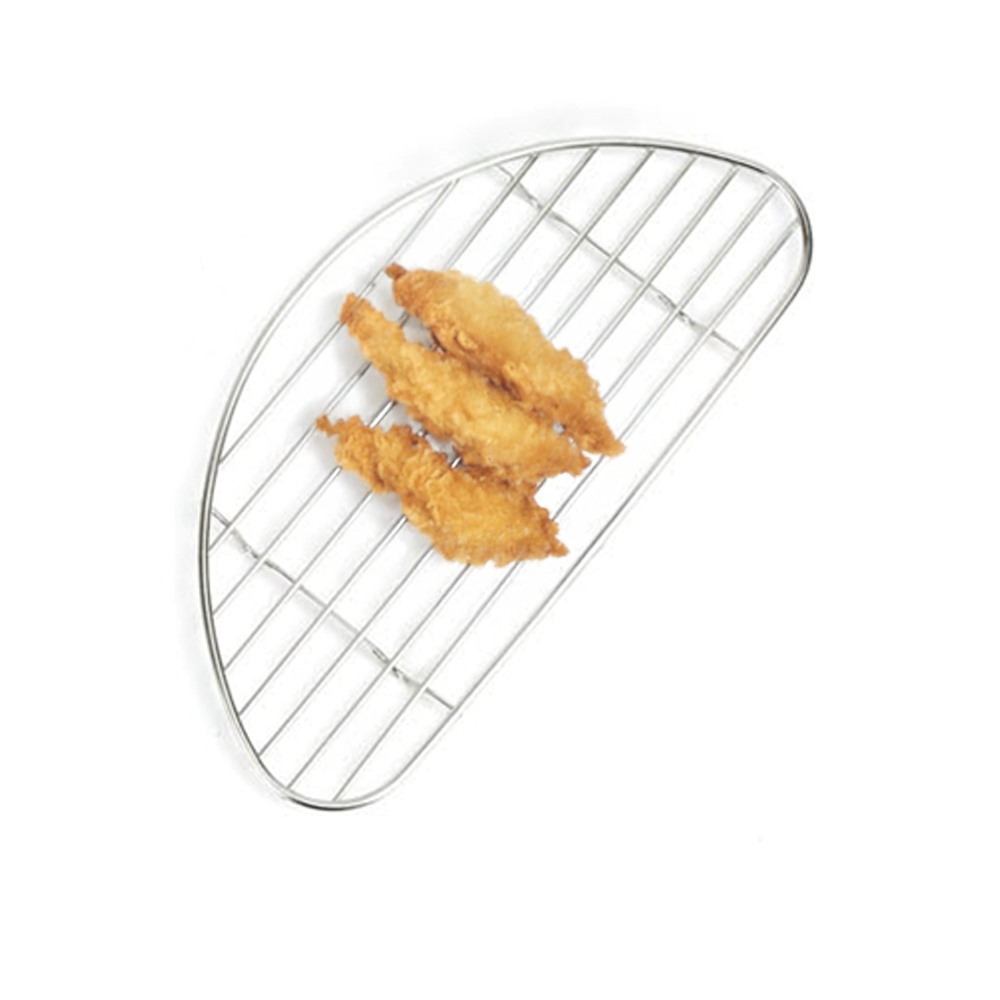돈까스용 스텐 반달 튀김망 대 20.8cm