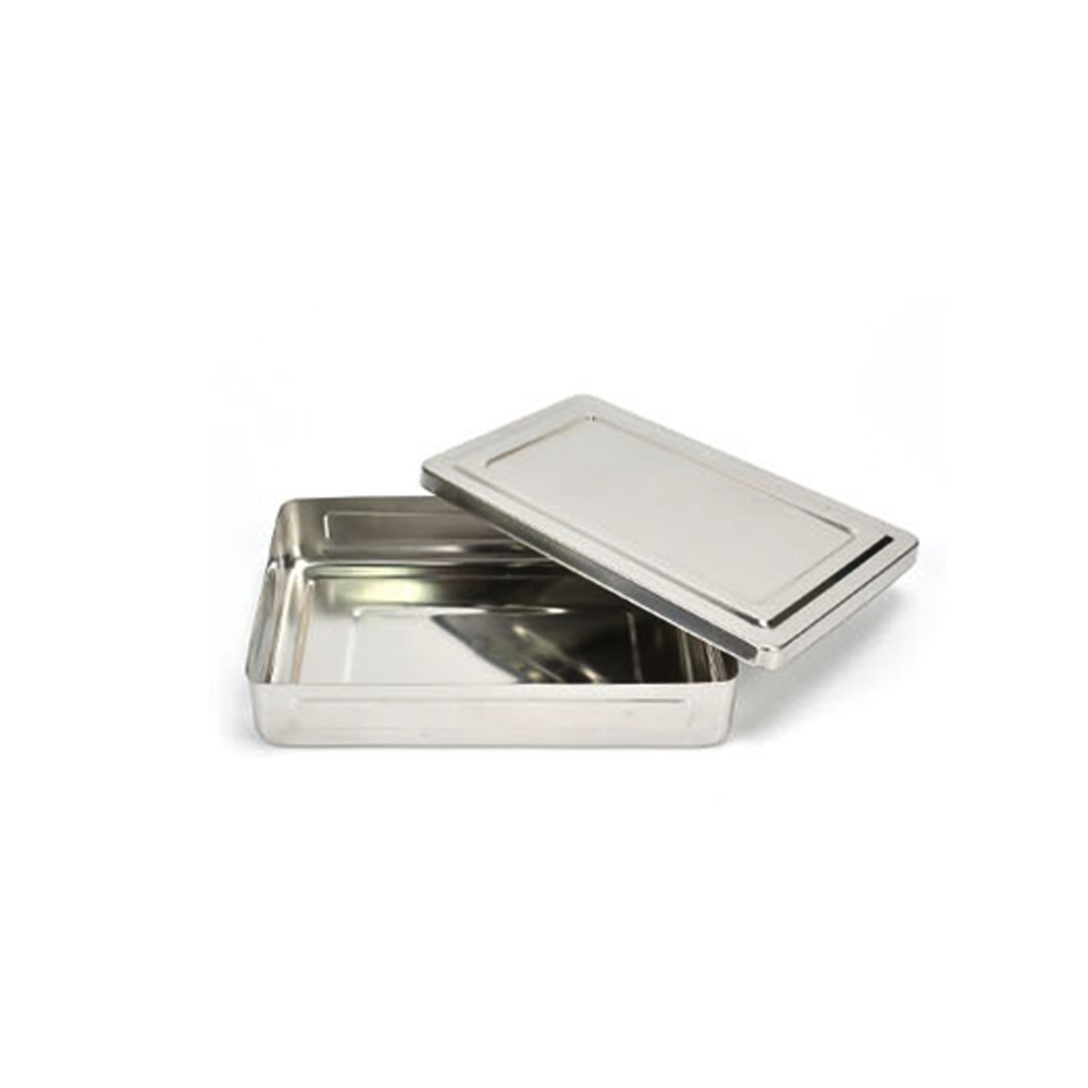 스텐 사각 보존식용기 외피 소형 25x16cm