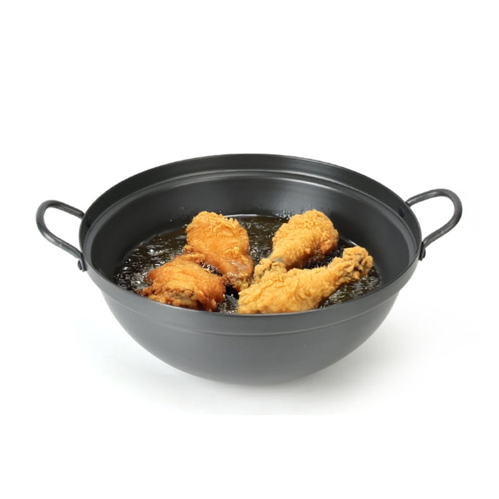업소용 경질 양수 튀김팬 튀김솥 42호 42.5cm