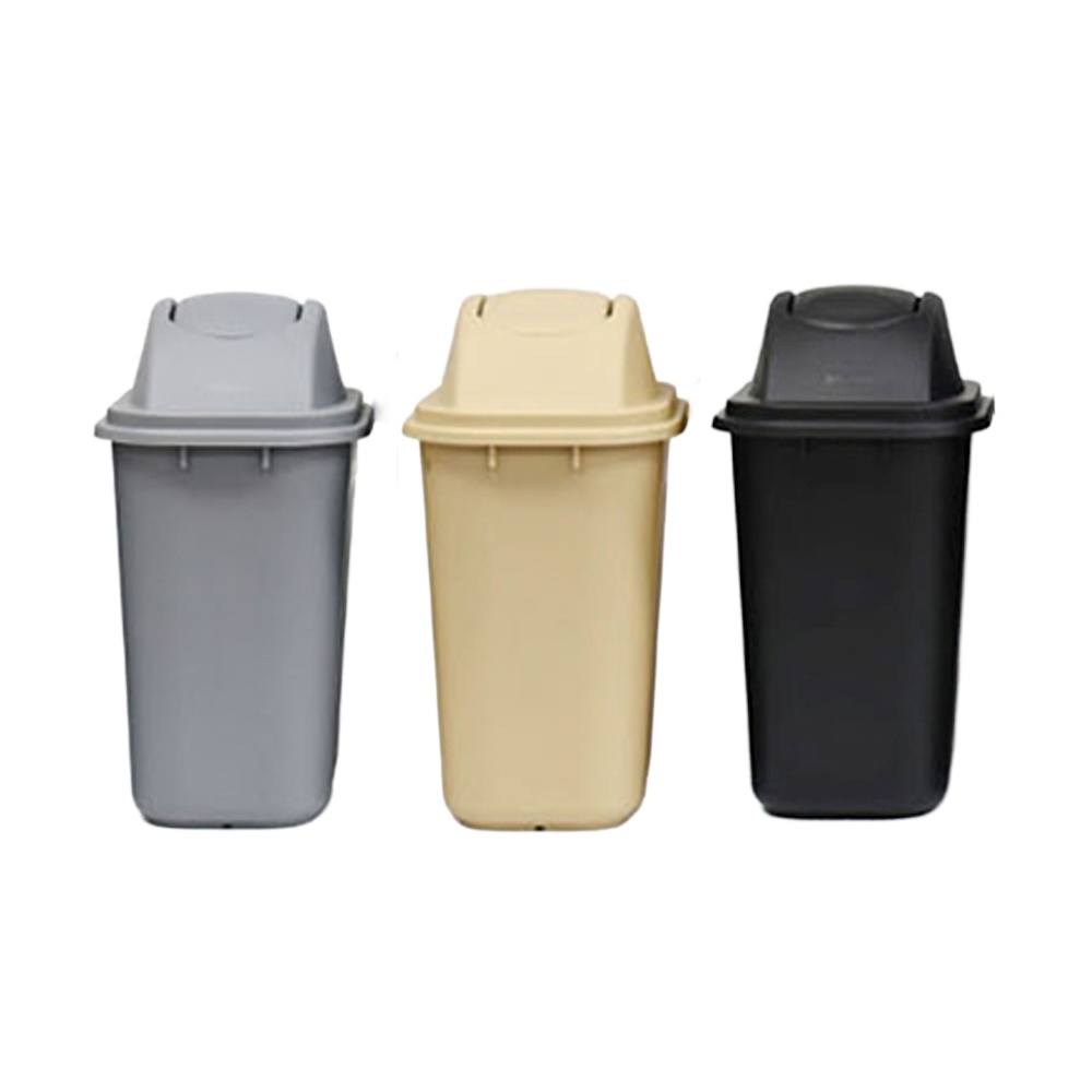 업소용 PP 스윙뚜껑 휴지통 쓰레기통 20L