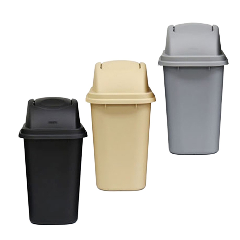 업소용 PP 스윙뚜껑 휴지통 쓰레기통 30L