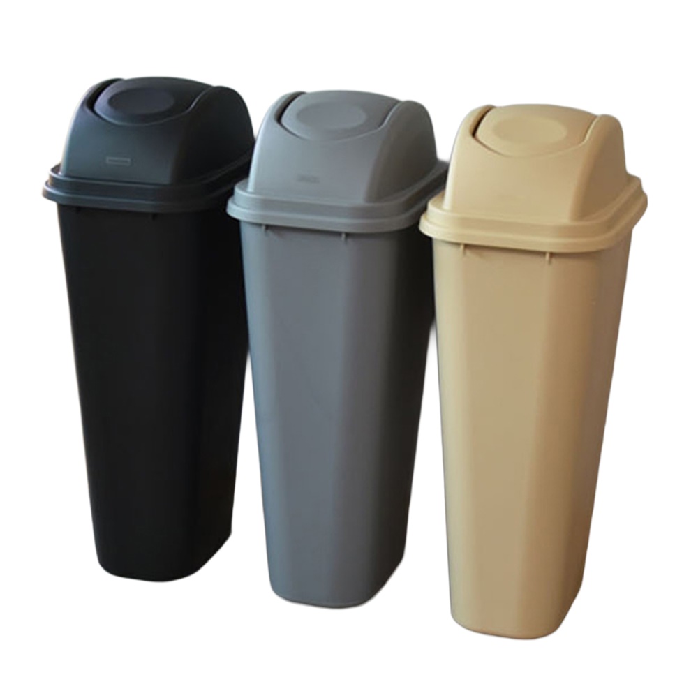 업소용 PP 스윙뚜껑 휴지통 쓰레기통 50L