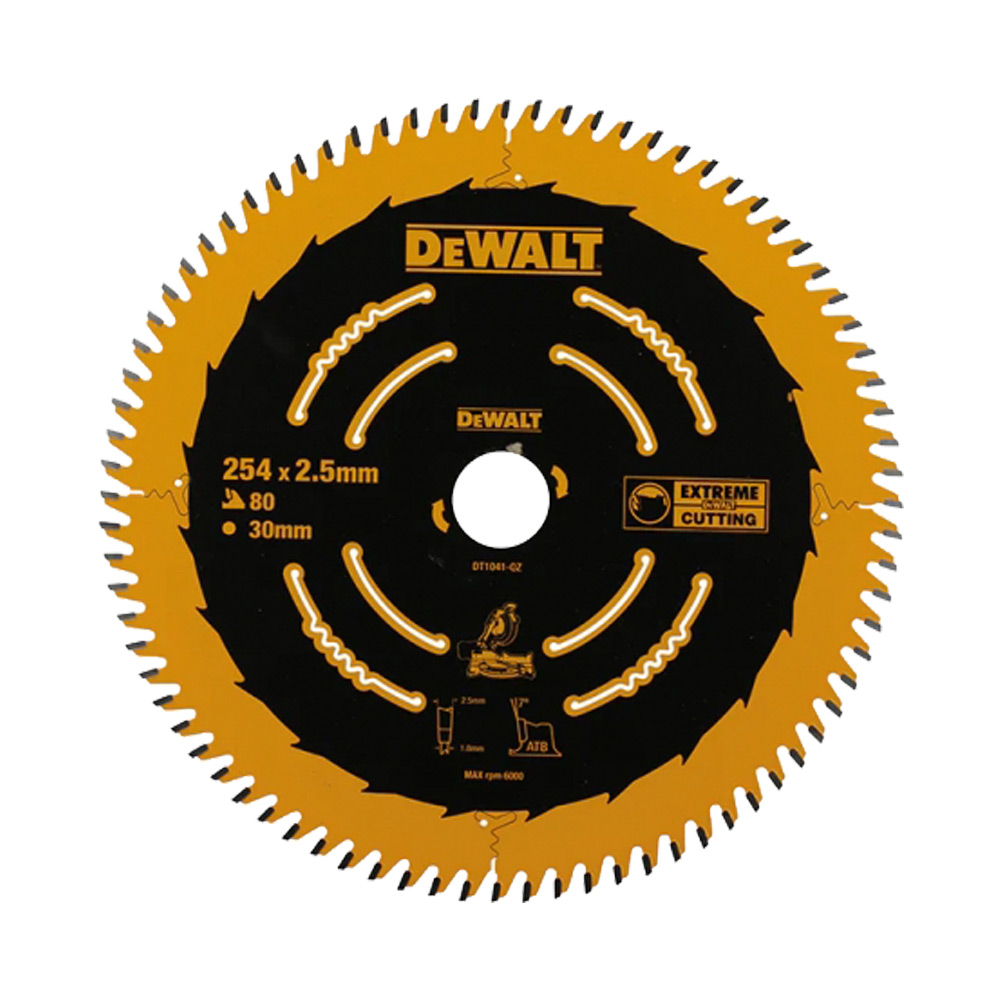 디월트 DT1041 목공용 팁쏘 원형톱날 80날 2.5T 254mm