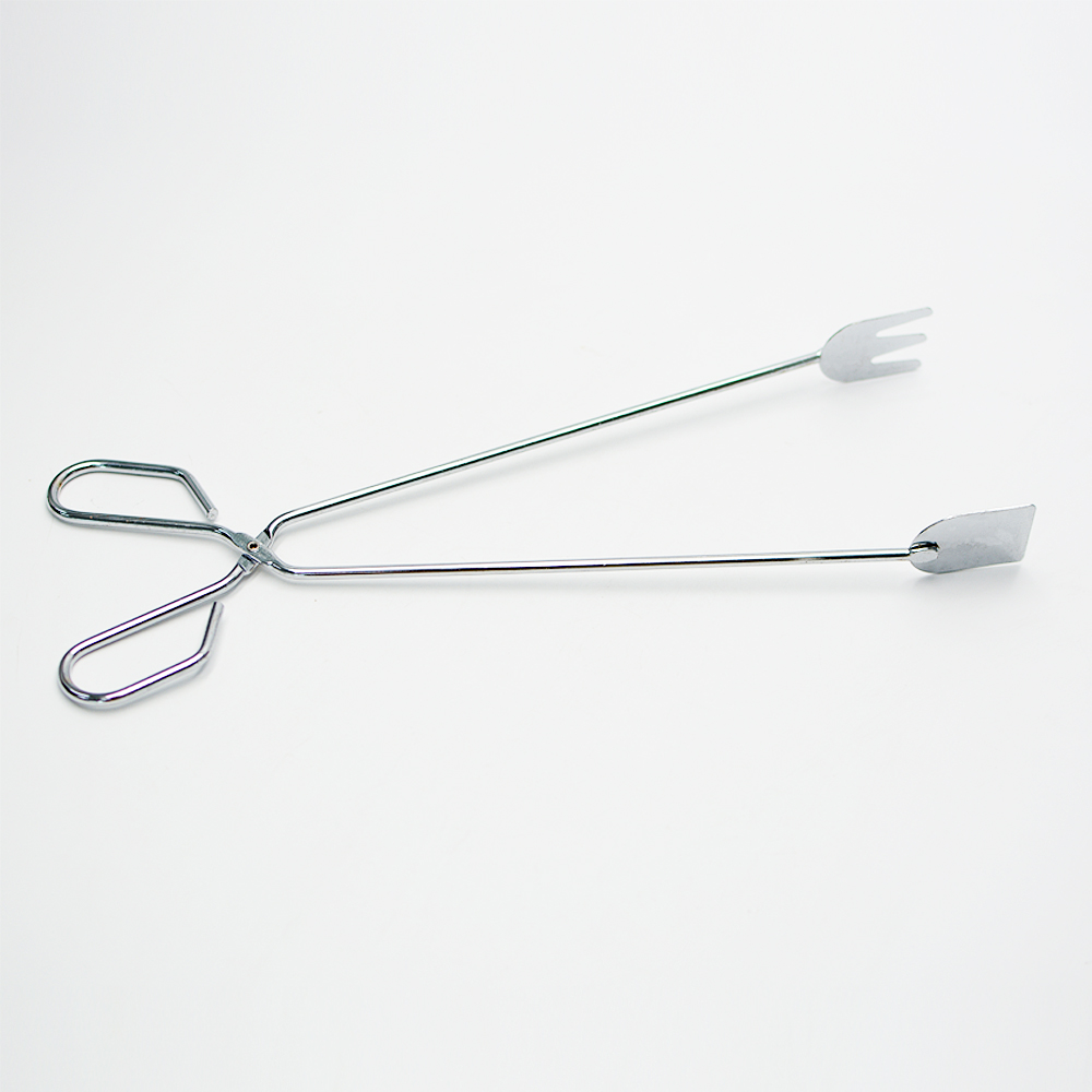 캠핑 바비큐 화로 장작 숯 집게 34cm