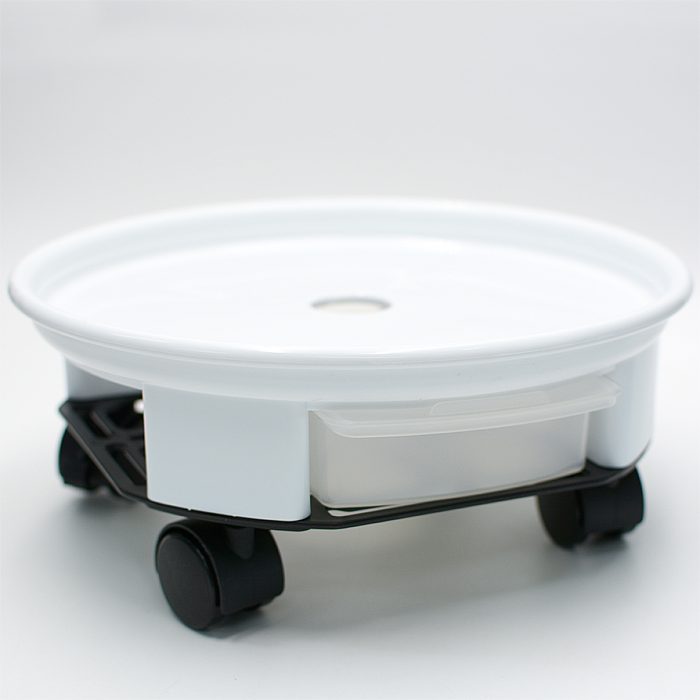 바퀴달린 이동식 화분받침대 중형 물받이포함