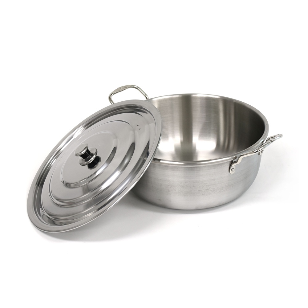 인덕션가능 통삼중 스텐 양수 대형 국솥 38cm