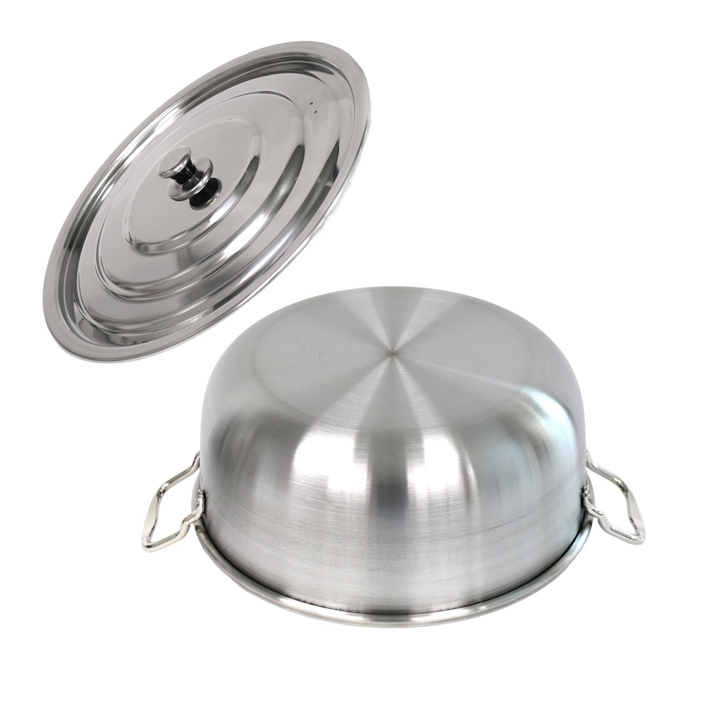 인덕션가능 통삼중 스텐 양수 대형 국솥 45cm