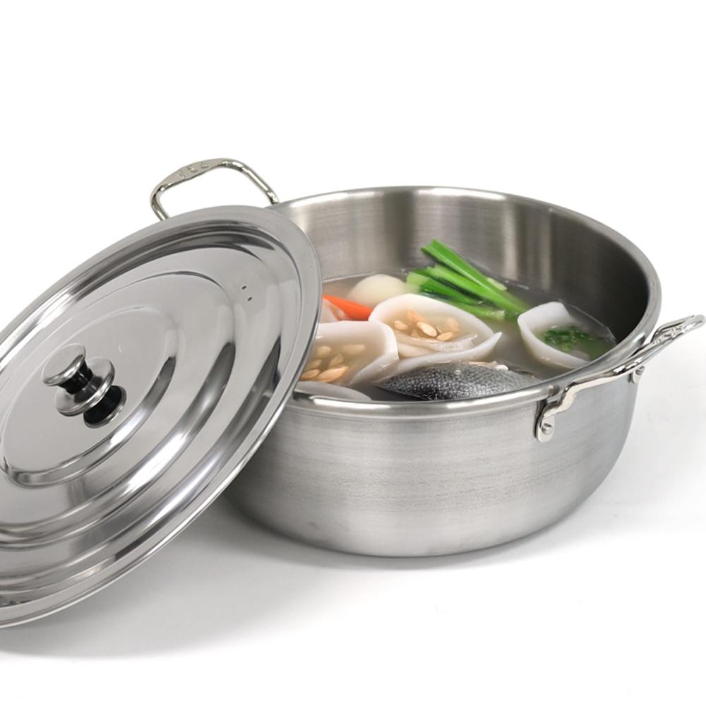 인덕션가능 통삼중 스텐 양수 대형 국솥 55cm