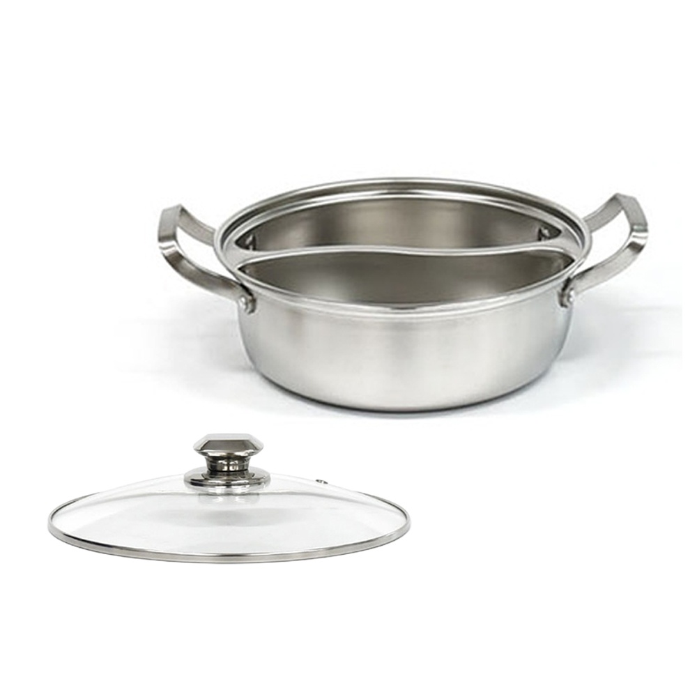 인덕션가능 스텐 훠궈 샤브샤브 반반냄비 30cm