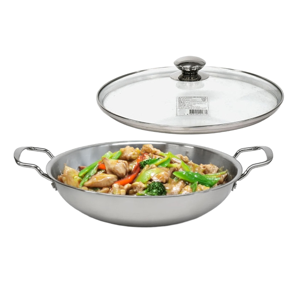 인덕션가능 스텐 양수 전골냄비 뚜껑포함 32cm