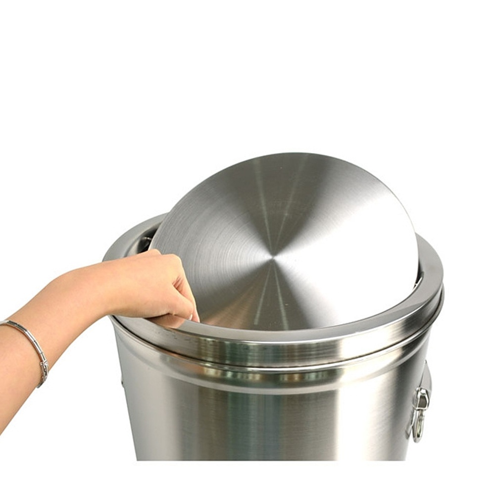 업소용 스텐 야외 대형 뱅뱅이 휴지통 2호