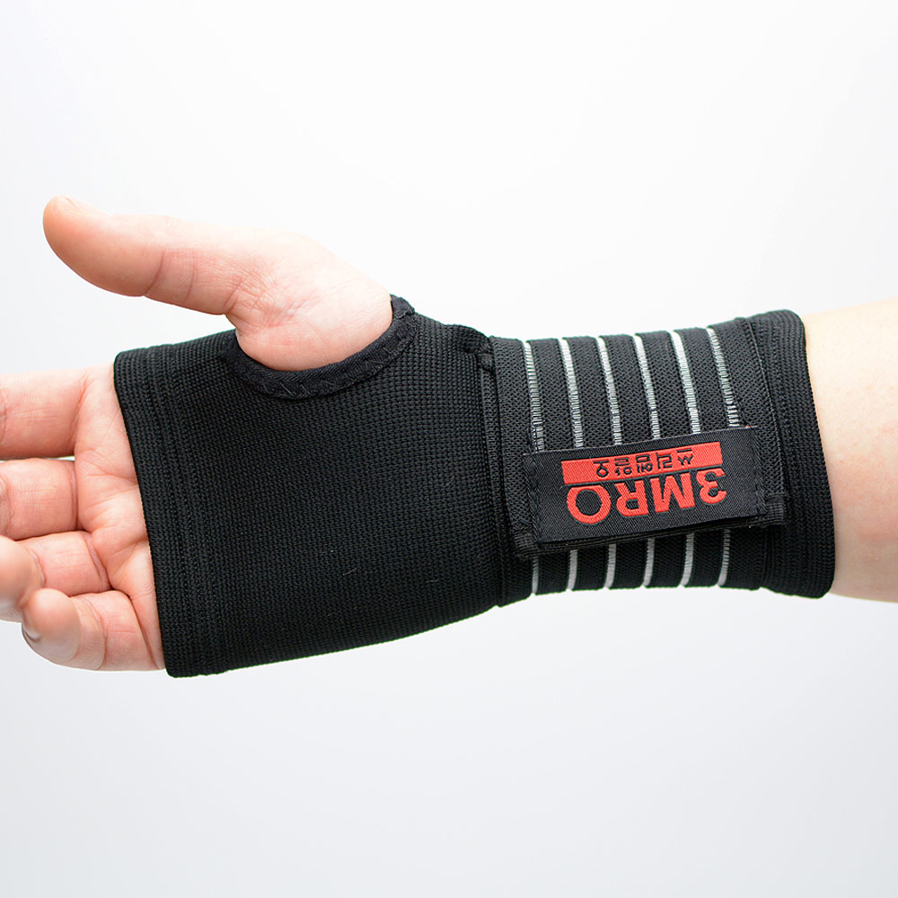 스포츠 고리형 손목 보호대 국내산 아대 블랙 L