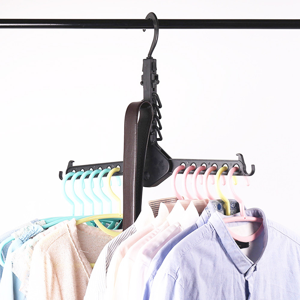 옷장정리 공간활용 12구 접이식 옷걸이