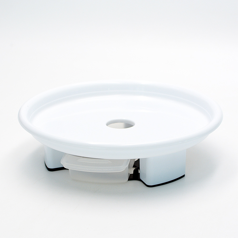 서랍식 물받이 원형 화분받침대 18cm