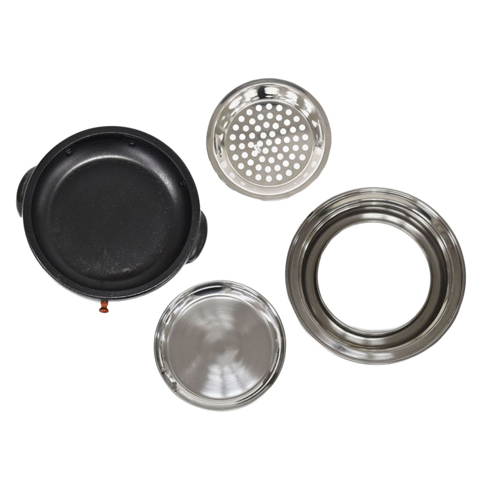 업소용 원형 주물 숯불화로대 세트 캠핑 바비큐