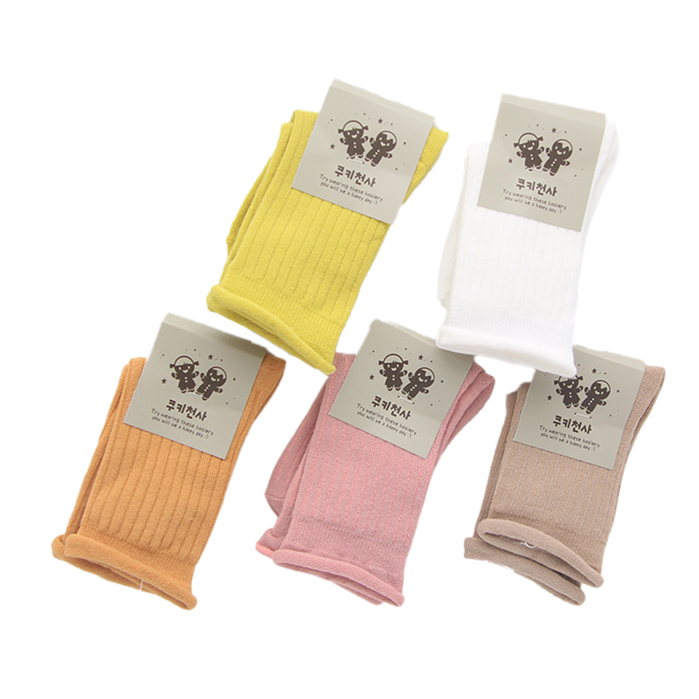 발목돌돌이 아동양말 중목 5켤례 5-6세용