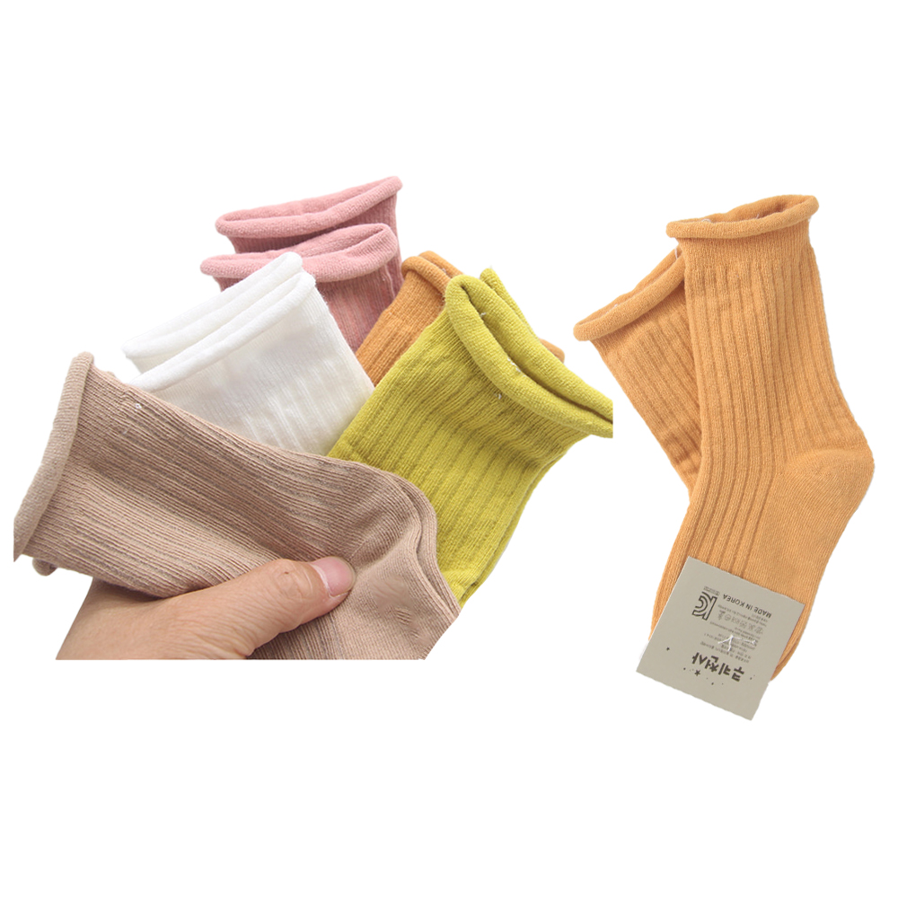발목돌돌이 아동양말 중목 5켤례 11-12세용