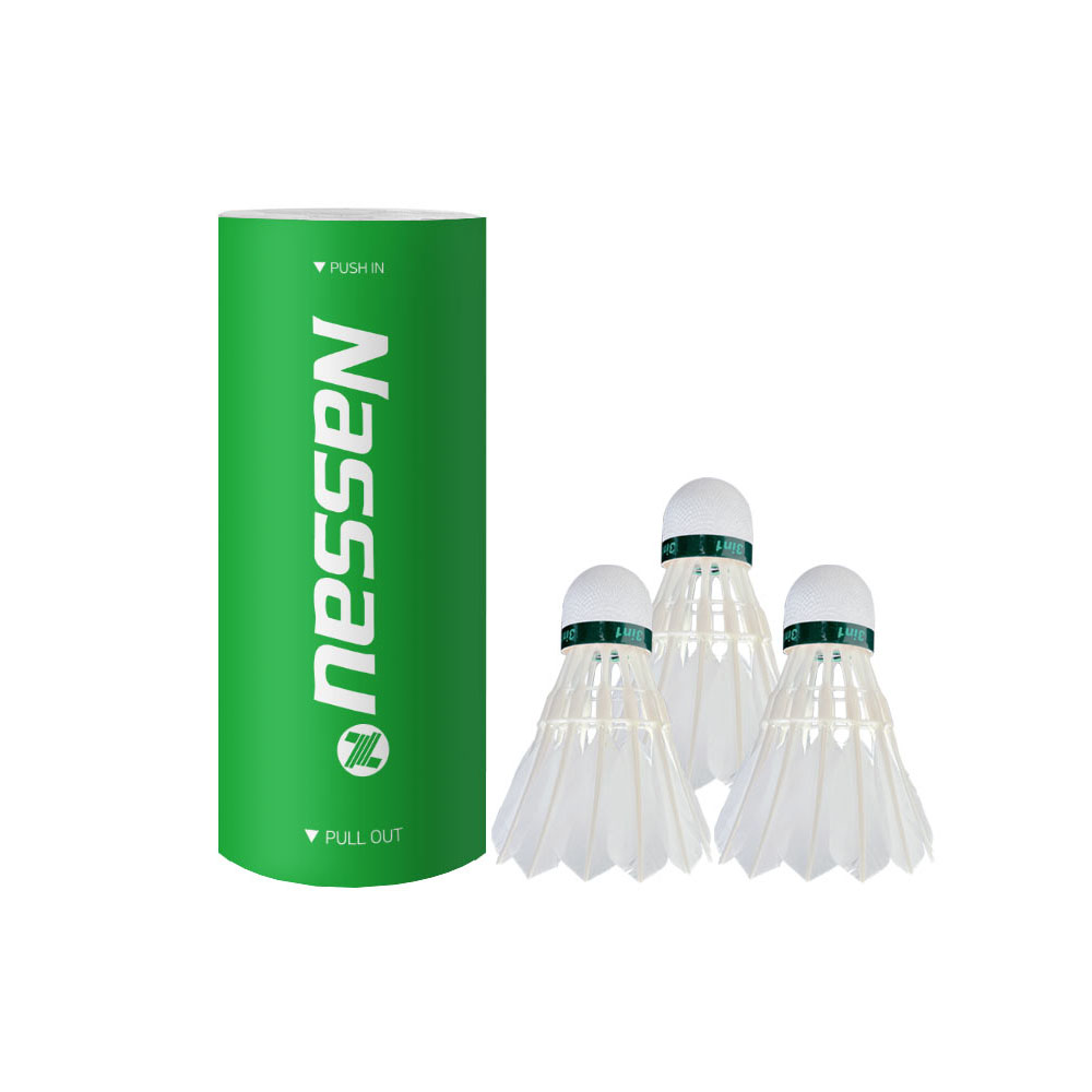 낫소 깃털 셔틀콕 NSC-703 배드민턴공 3개입