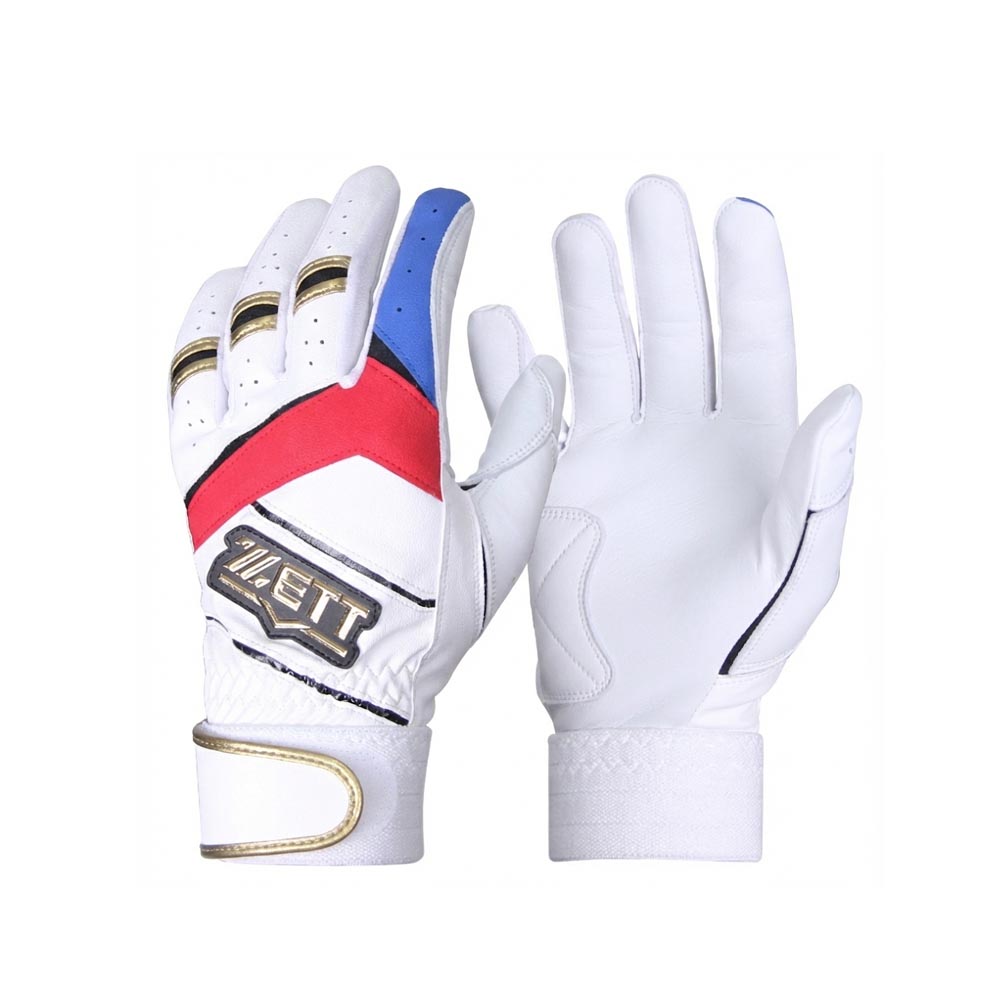 제트 야구 배팅장갑 BGK-341 화이트 블루 레드