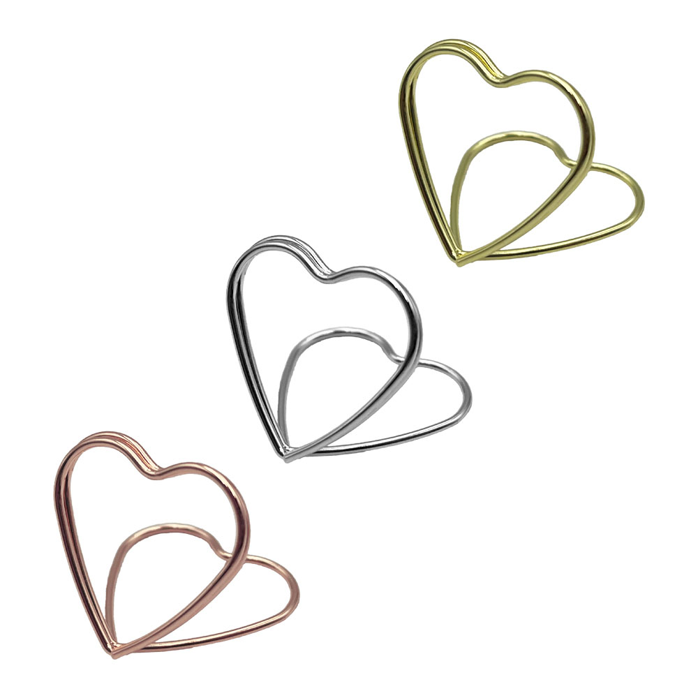 가격표 명함 메모꽂이 쇼클립 미니 하트 홀더 10P