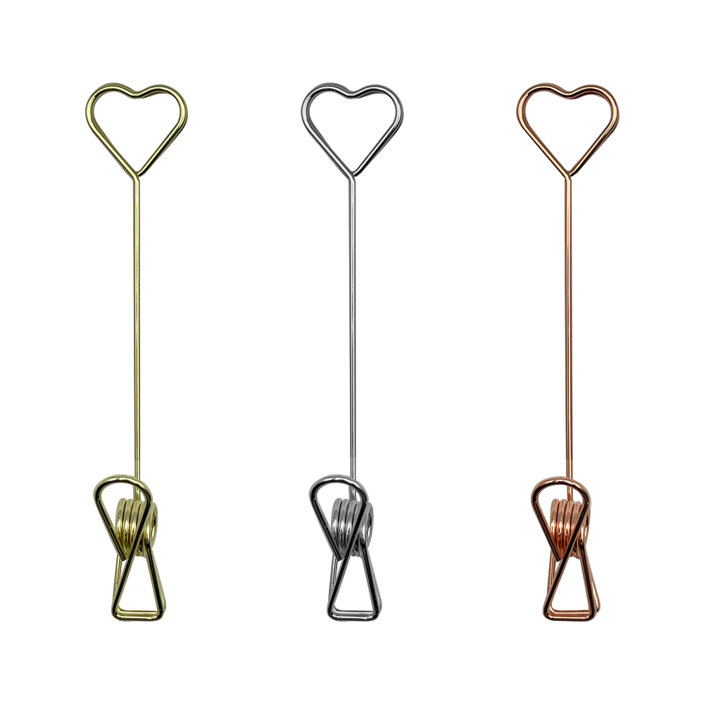 집게형 하트 가격표 명함 메모꽂이 쇼클립