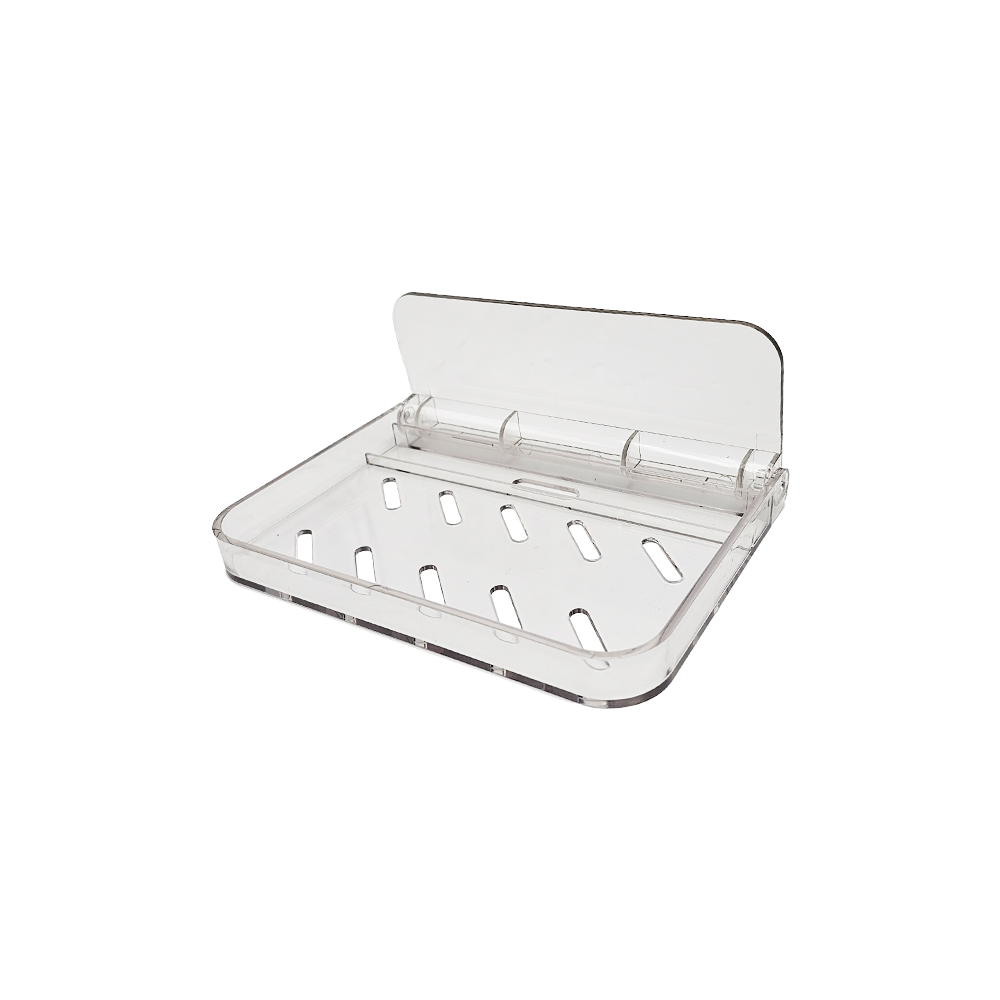 무타공 투명 접이식 욕실 거실 벽선반 소형