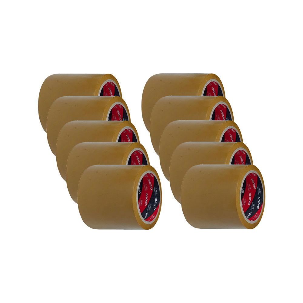 오공 OPP 박스테이프 미색 100mm x 40M 10개입