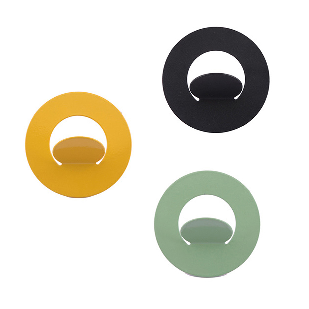 부착식 철제 원형 벽고리 후크걸이