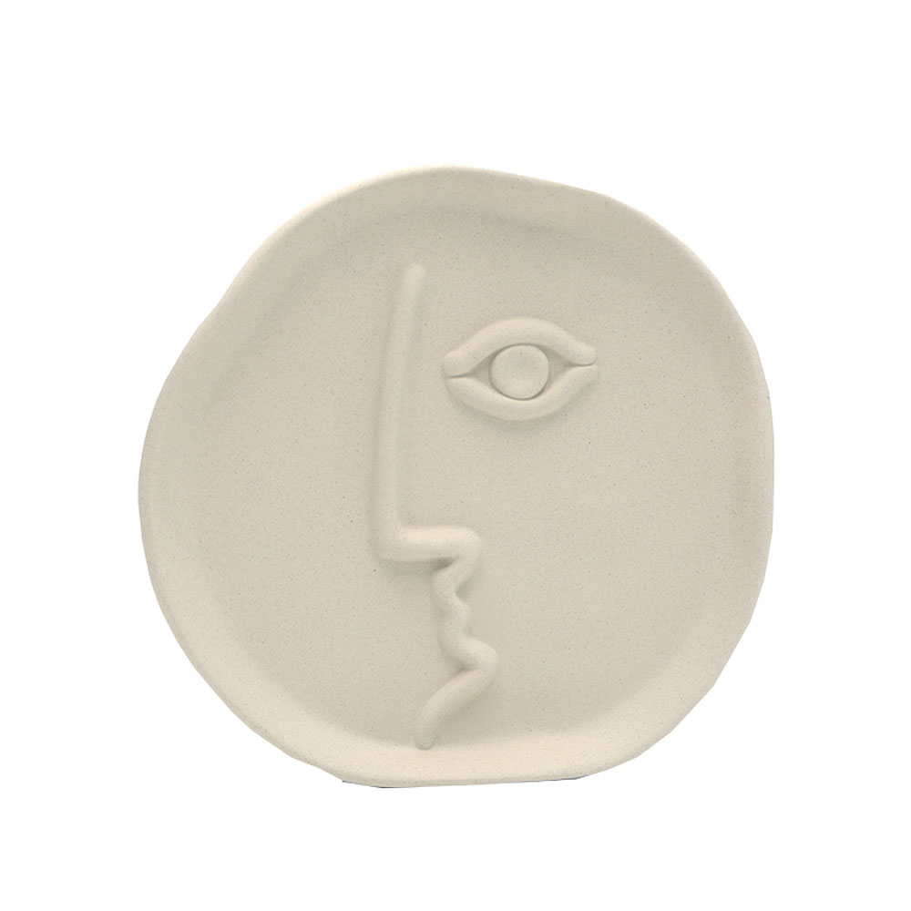 홈가드닝 둥근얼굴 인테리어 화병 세라믹 꽃병