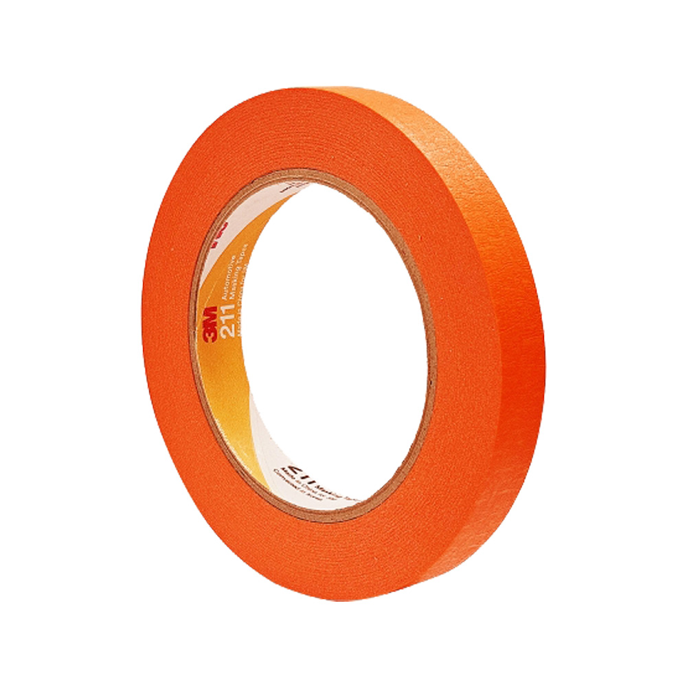3M 211 차량용 마스킹테이프 주황 15mm x 40M