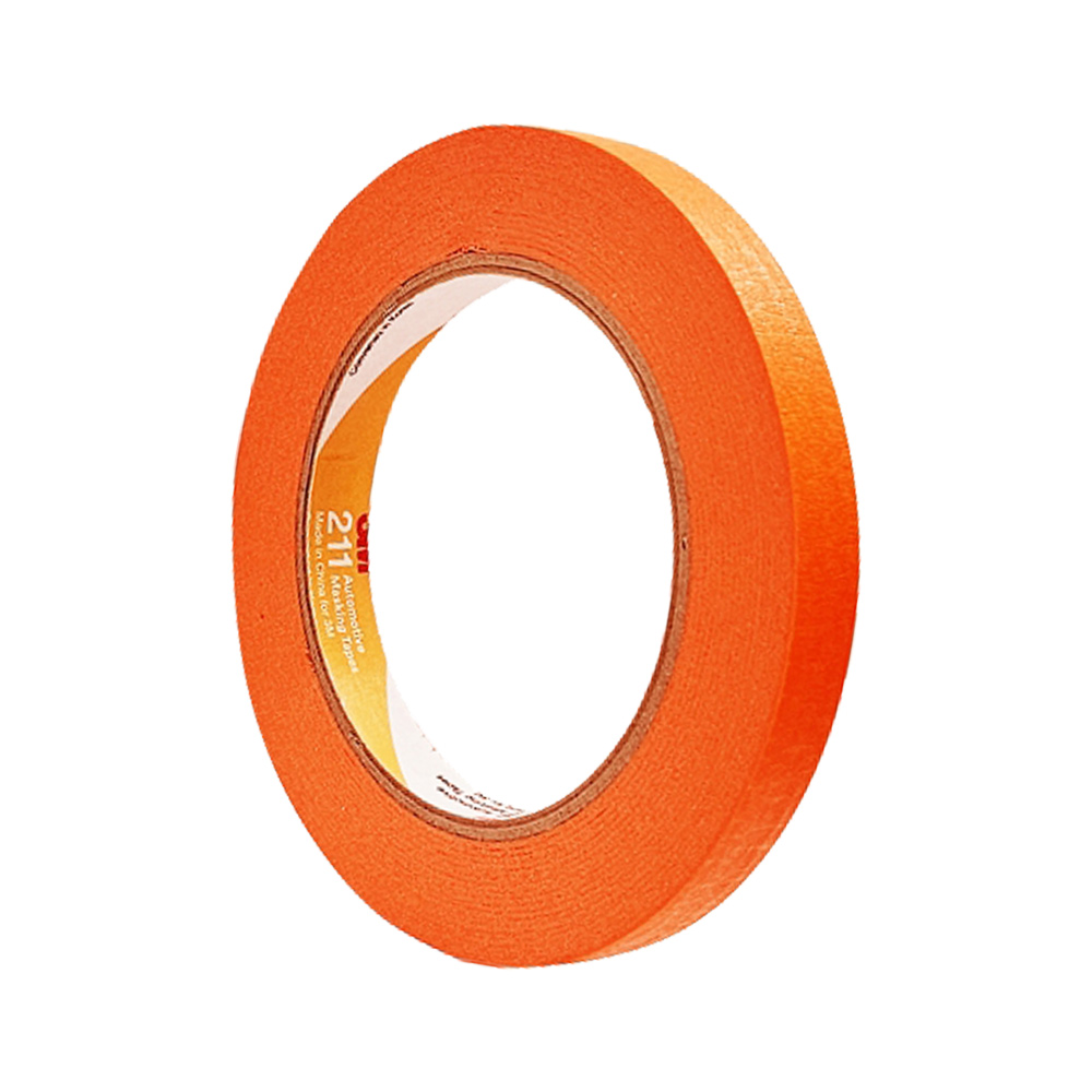 3M 211 차량용 마스킹테이프 주황 12mm x 40M