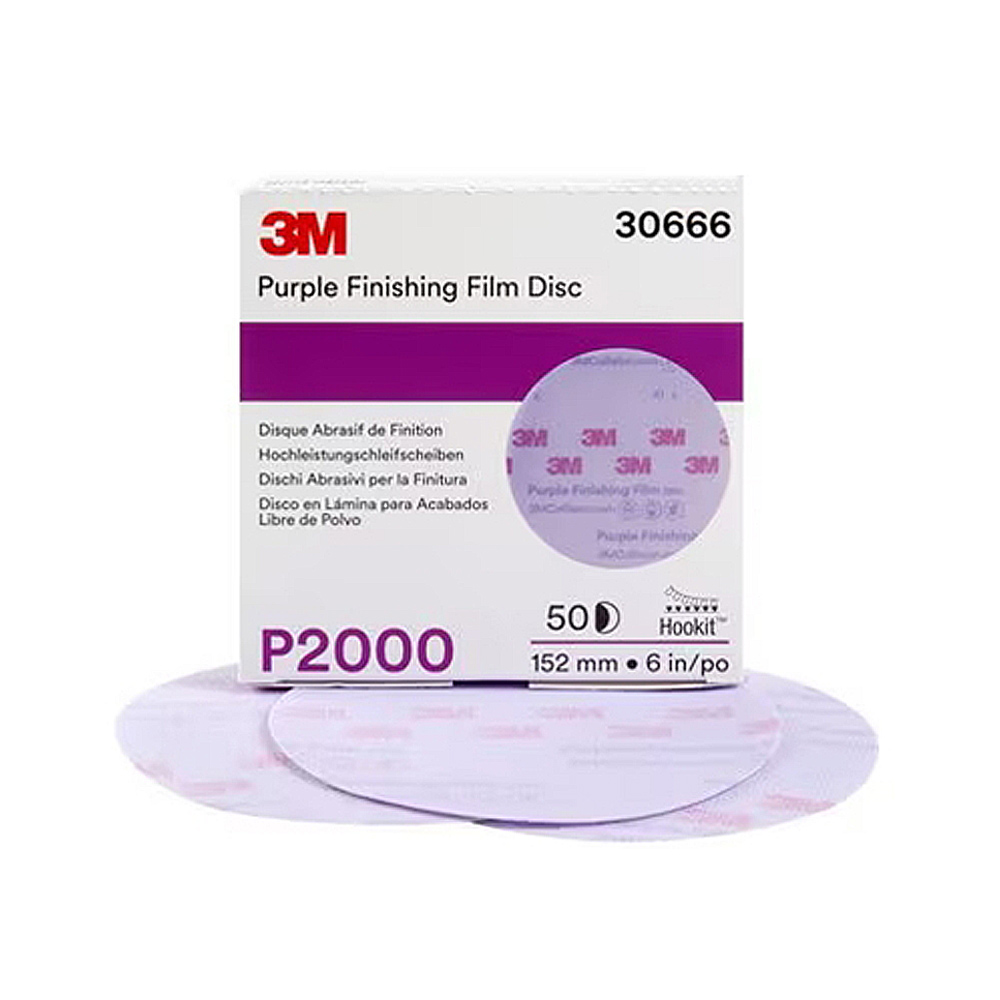 3M 260L P2000 퍼플 피니싱 필름디스크 152mm 50매