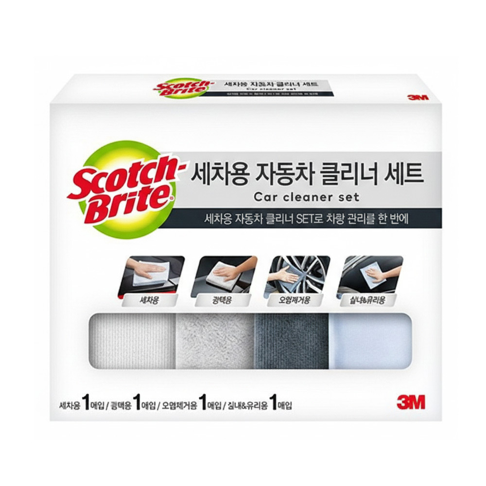 3M 프리미엄 세차용 자동차 클리너 세트