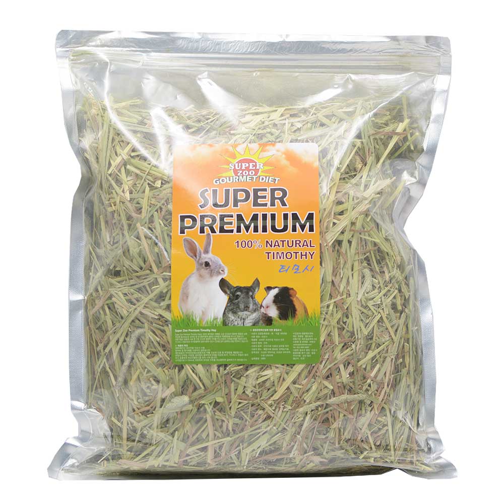 슈퍼주 프리미엄 티모시 건초 기니피그 토끼사료 500g